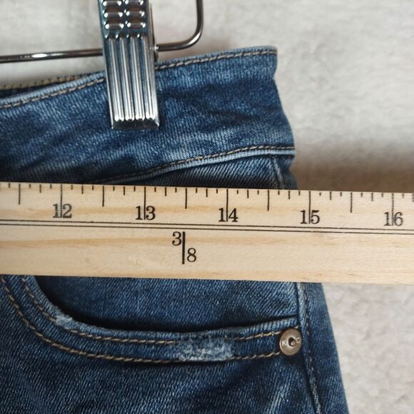 KanCan Women’s Jeans 9/28 Blue High Rise Skinny Raw Hem Ankle Slit KC7140M - Picture 8 of 11